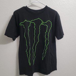 Official Monster Energy Drink Men M Black Vintage Y2K Graphic Logo